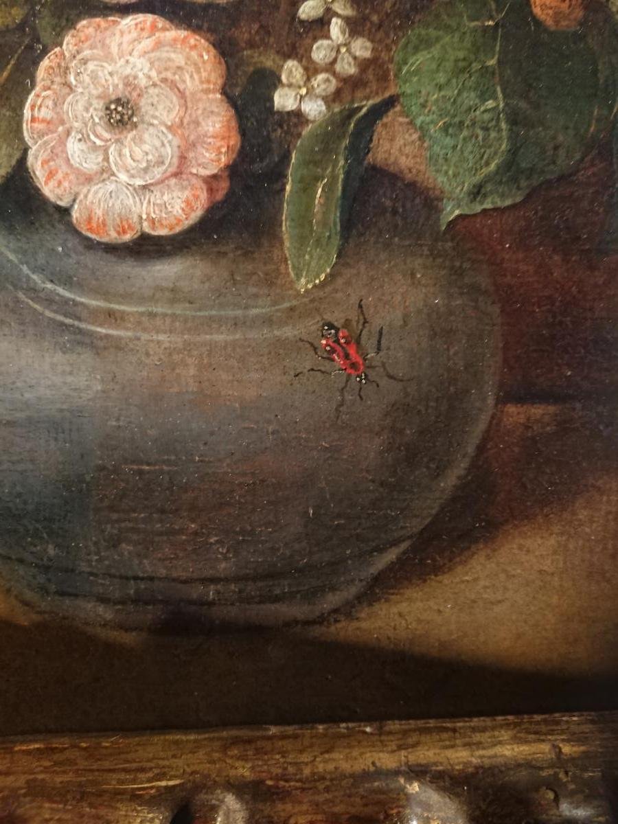 Bouquet Of Flowers In A Vase, Workshop Of Piter Binoit (1590-1632)-photo-3