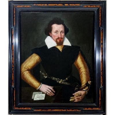 Portrait Of A Gentleman, Mr. Desmoundt Painted In 1601.