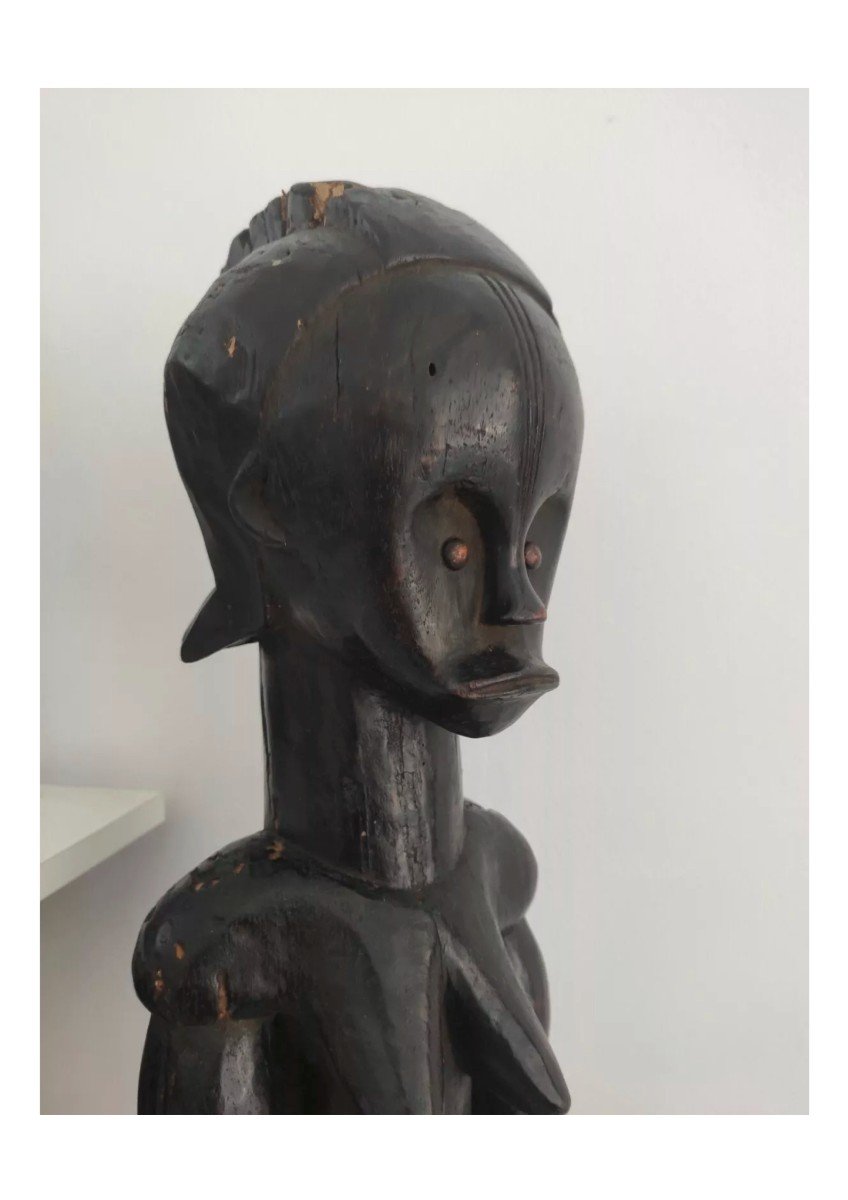 Statue En Bois Tribu Afrique Gabon. Fang Bieri -photo-5
