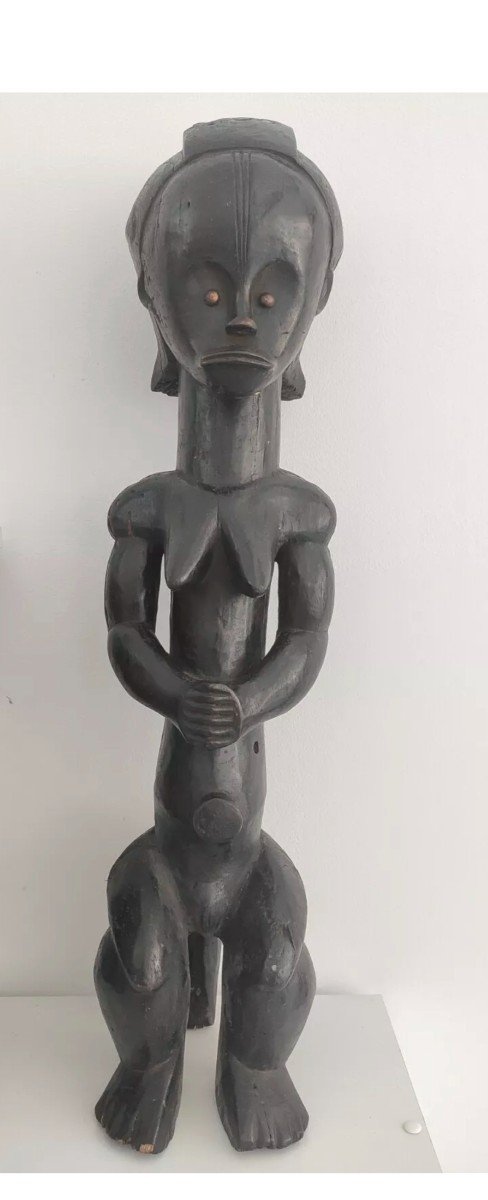 Statue En Bois Tribu Afrique Gabon. Fang Bieri 