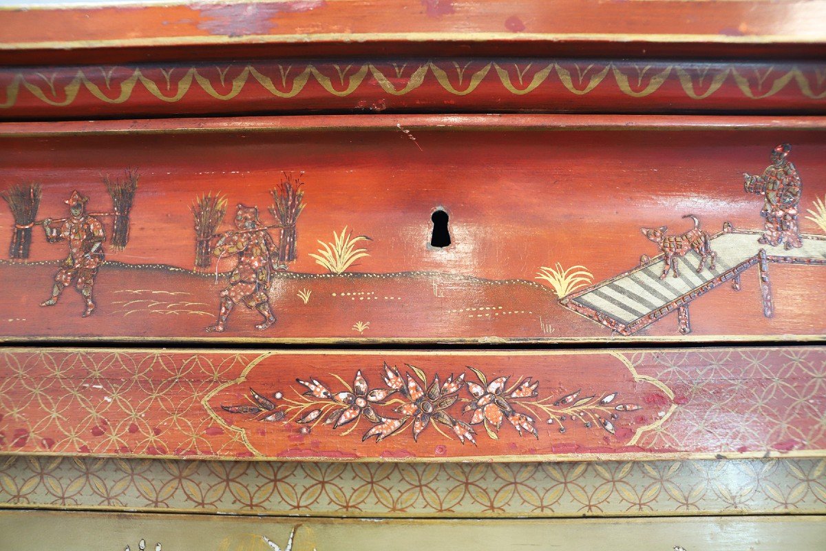 Cabinet Français Laque De Chine-photo-3