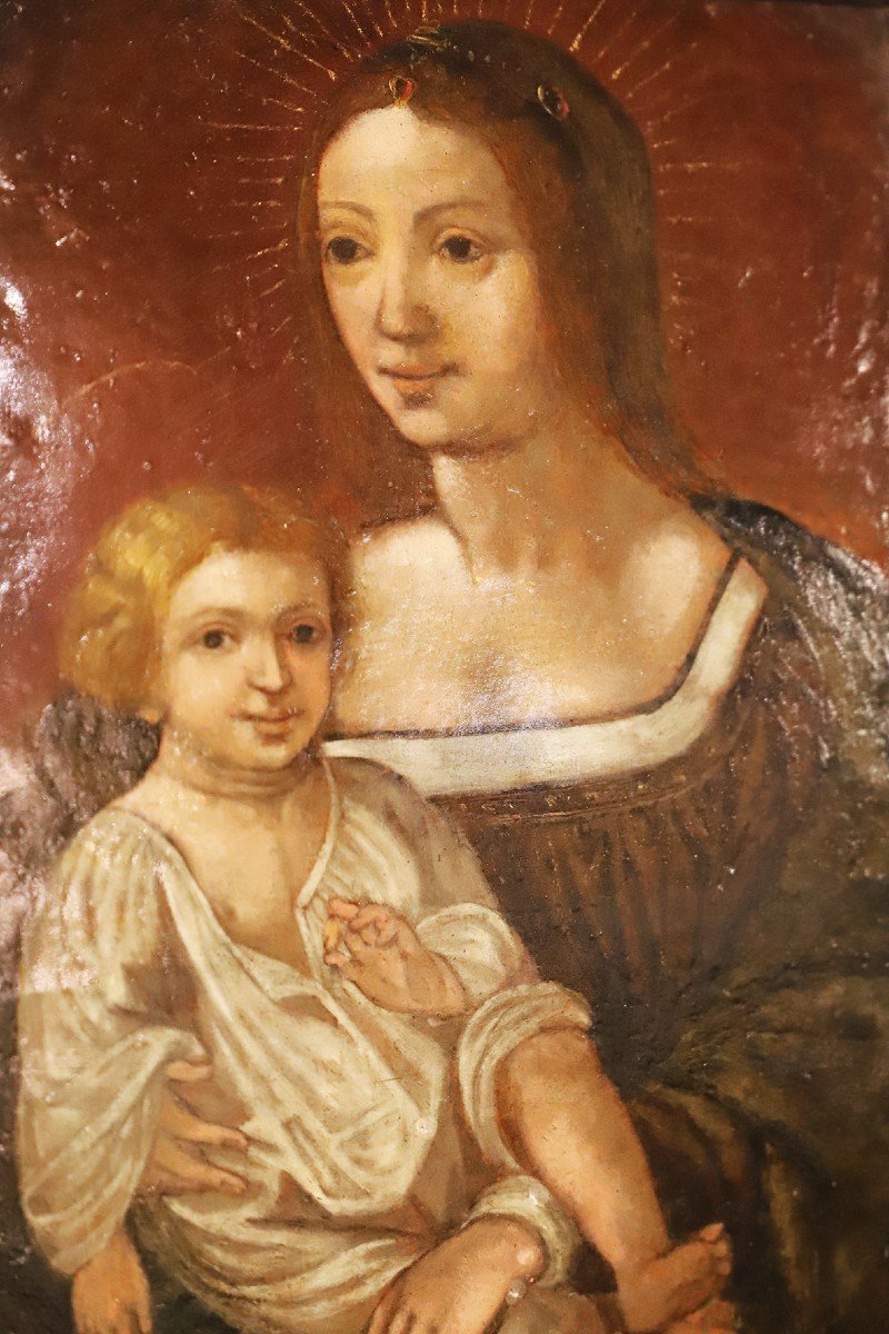 Painting XVII Follower Of Jan Van Cleve-photo-2