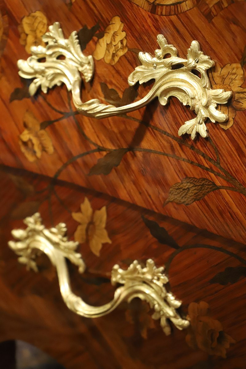Commode 18ème Marqueterie-photo-3