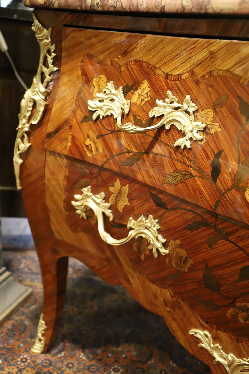 Commode 18ème Marqueterie-photo-4