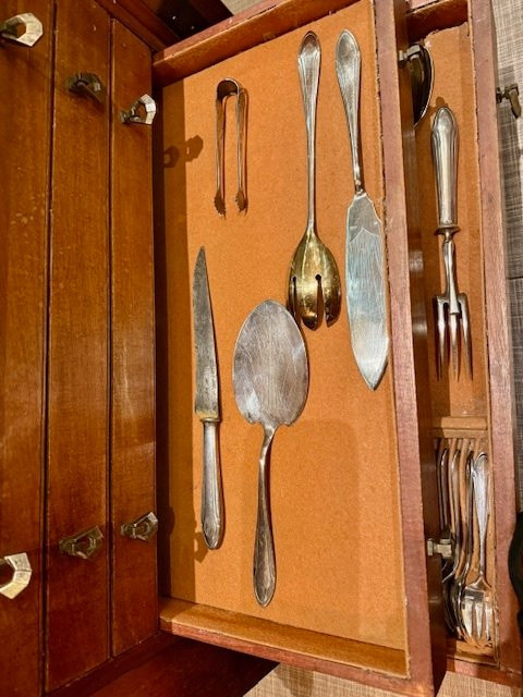 GRANDE MENAGERE EN METAL ARGENTE ERCUIS-photo-1