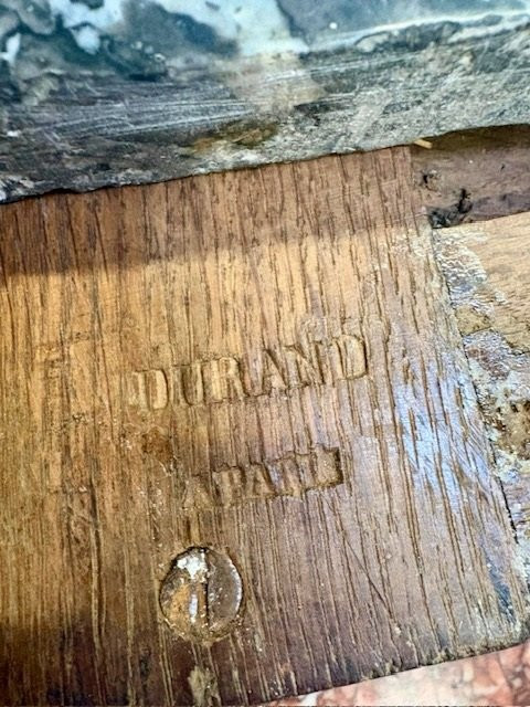 COMMODE EN ACAJOU ESTAMPILLEE DURAND-photo-1