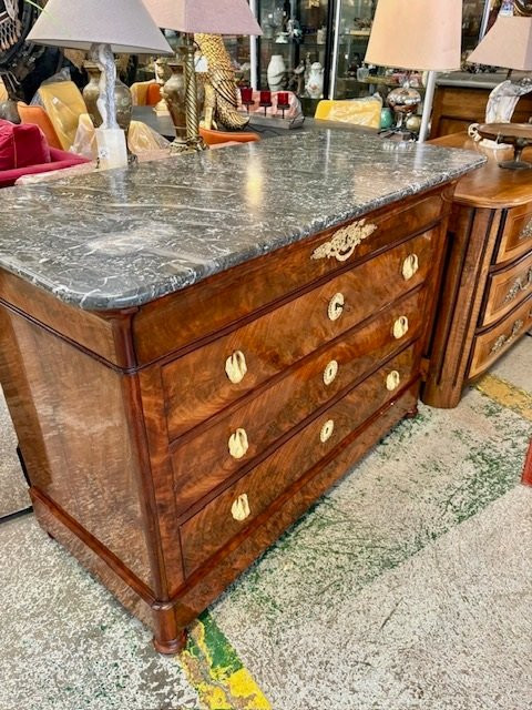 COMMODE EN ACAJOU ESTAMPILLEE DURAND-photo-2