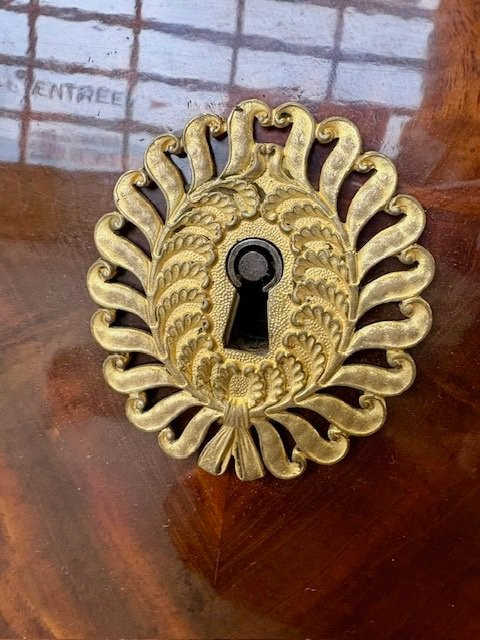 COMMODE EN ACAJOU ESTAMPILLEE DURAND-photo-3