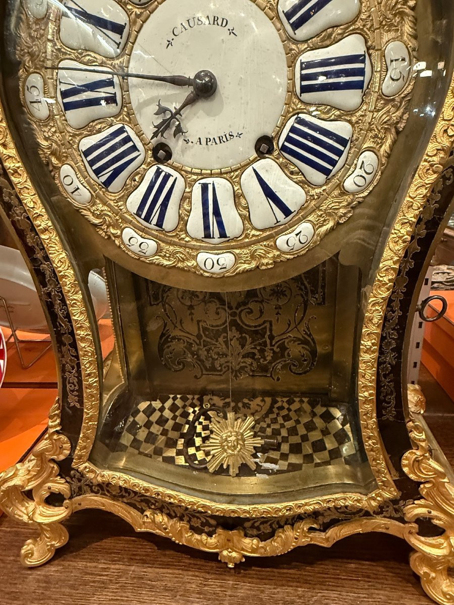 IMPORTANT CARTEL D APPLIQUE ET SON CUL DE LAMPE EPOQUE LOUIS XV-photo-5