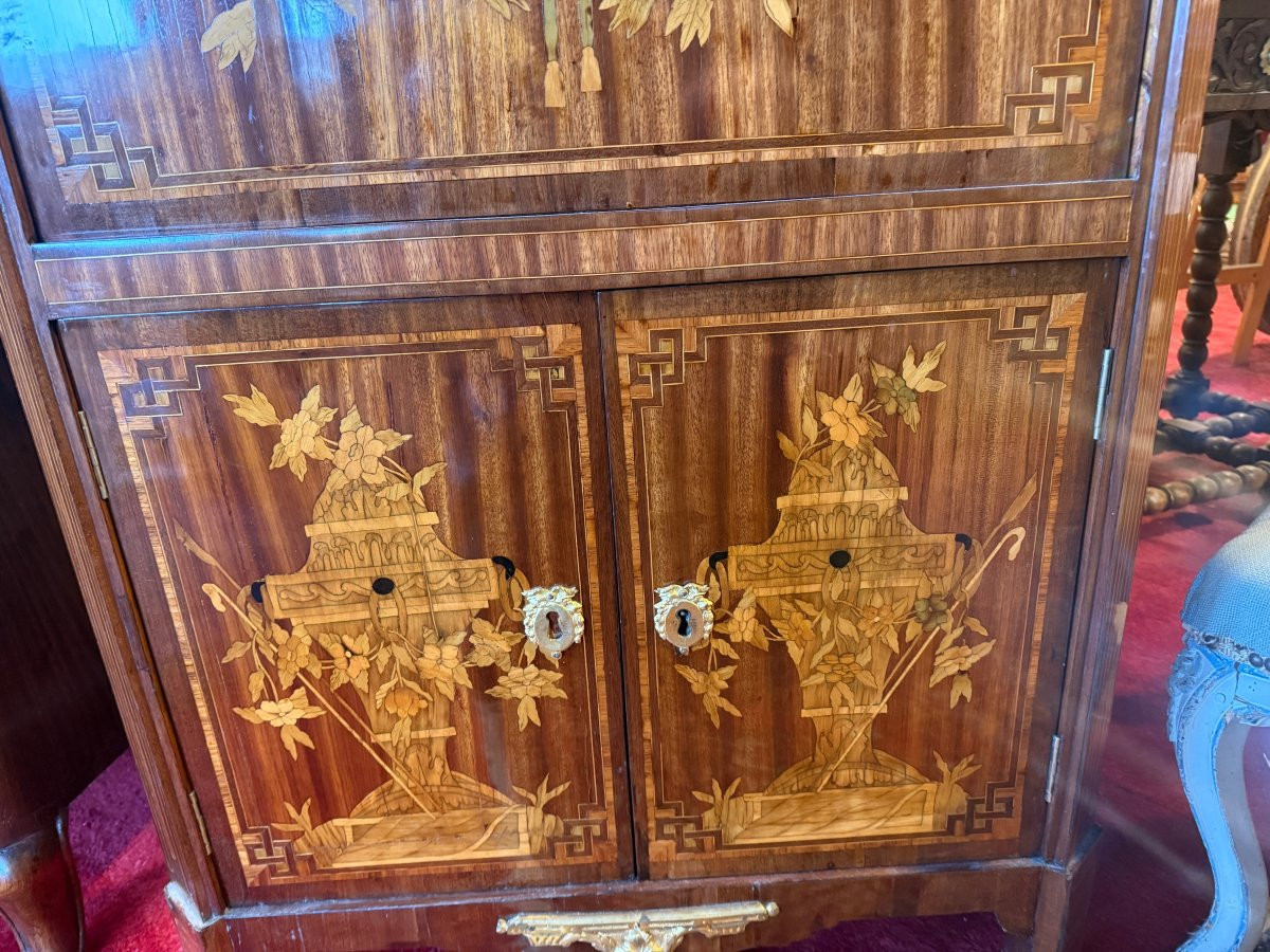 SECRETAIRE A ABATTANT ESTAMPILLE F BIRKLE-photo-4