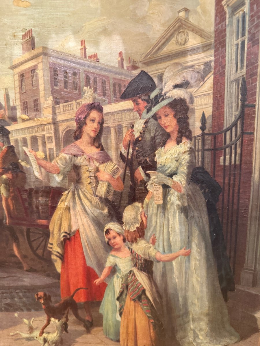 Painting Street Scene Of Vernon De Beauvoir Ward-photo-3