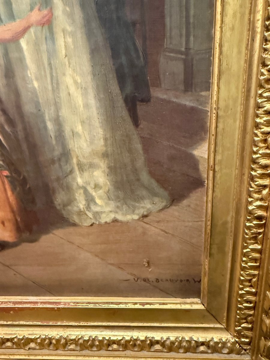 Painting Street Scene Of Vernon De Beauvoir Ward-photo-4