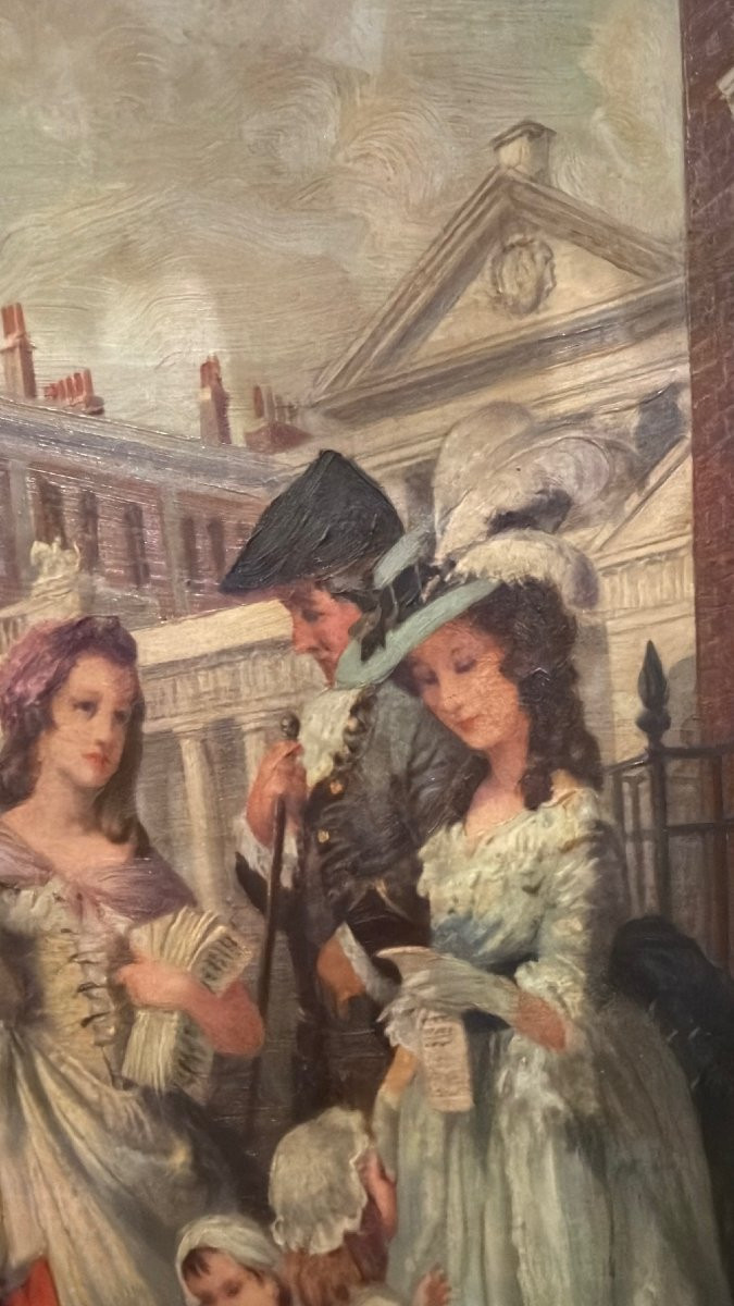 Painting Street Scene Of Vernon De Beauvoir Ward-photo-2