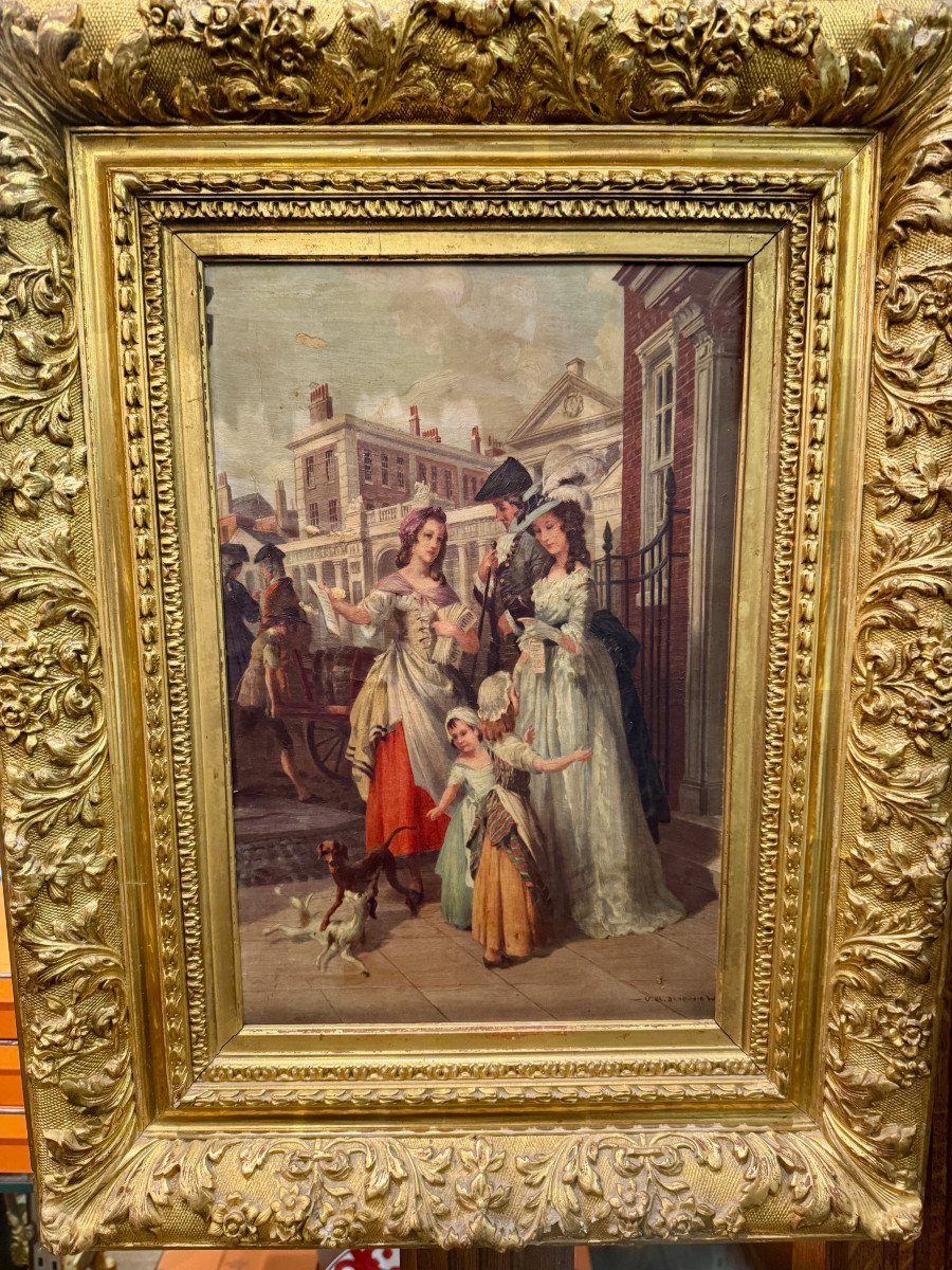 Painting Street Scene Of Vernon De Beauvoir Ward