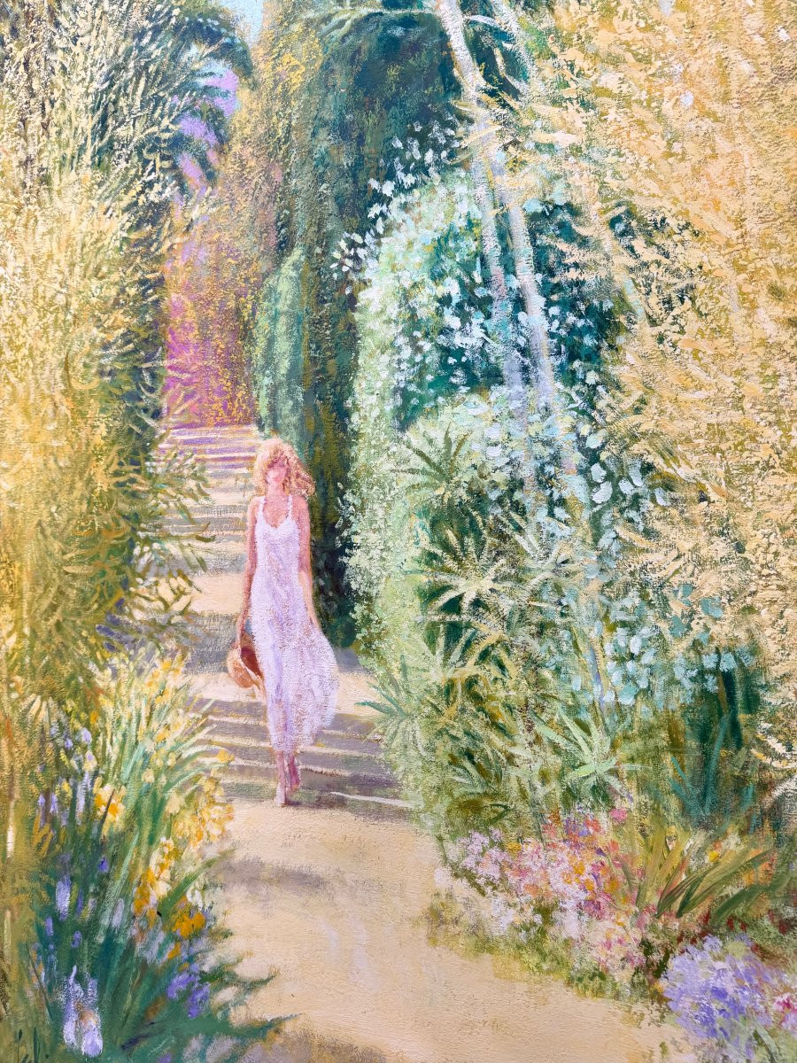 Large Oil On Sheet By Louis Fabien-photo-2