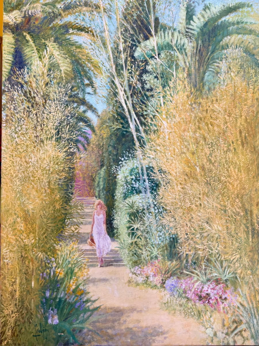 Large Oil On Sheet By Louis Fabien