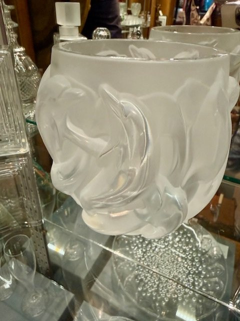 VASE AUX DAUPHINS LALIQUE-photo-4