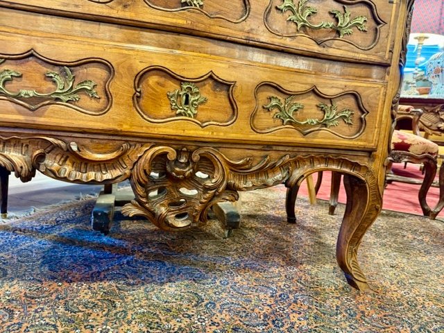 Commode Lyonnaise d'époque Louis XV , XVIII ème-photo-2