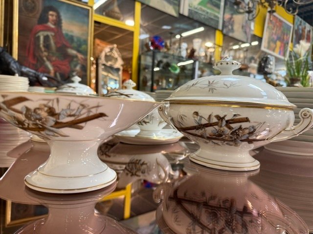Important service de table japonisant en porcelaine – 141 pièces – France, fin XIXe siècle-photo-2