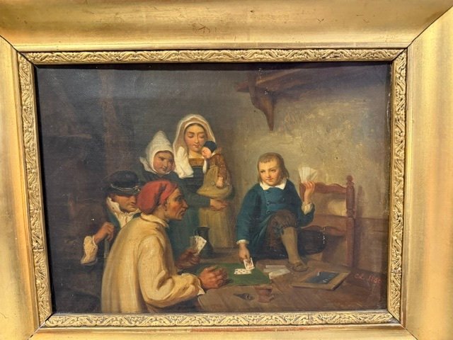 A. G. Descamps – The Card Players -photo-2