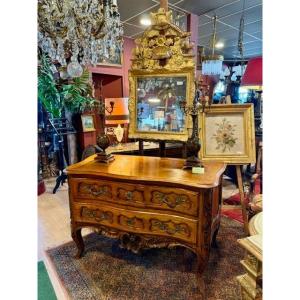 Commode Lyonnaise d'époque Louis XV , XVIII ème