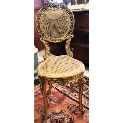 Pair Of Small Louis XVI Style Chairs