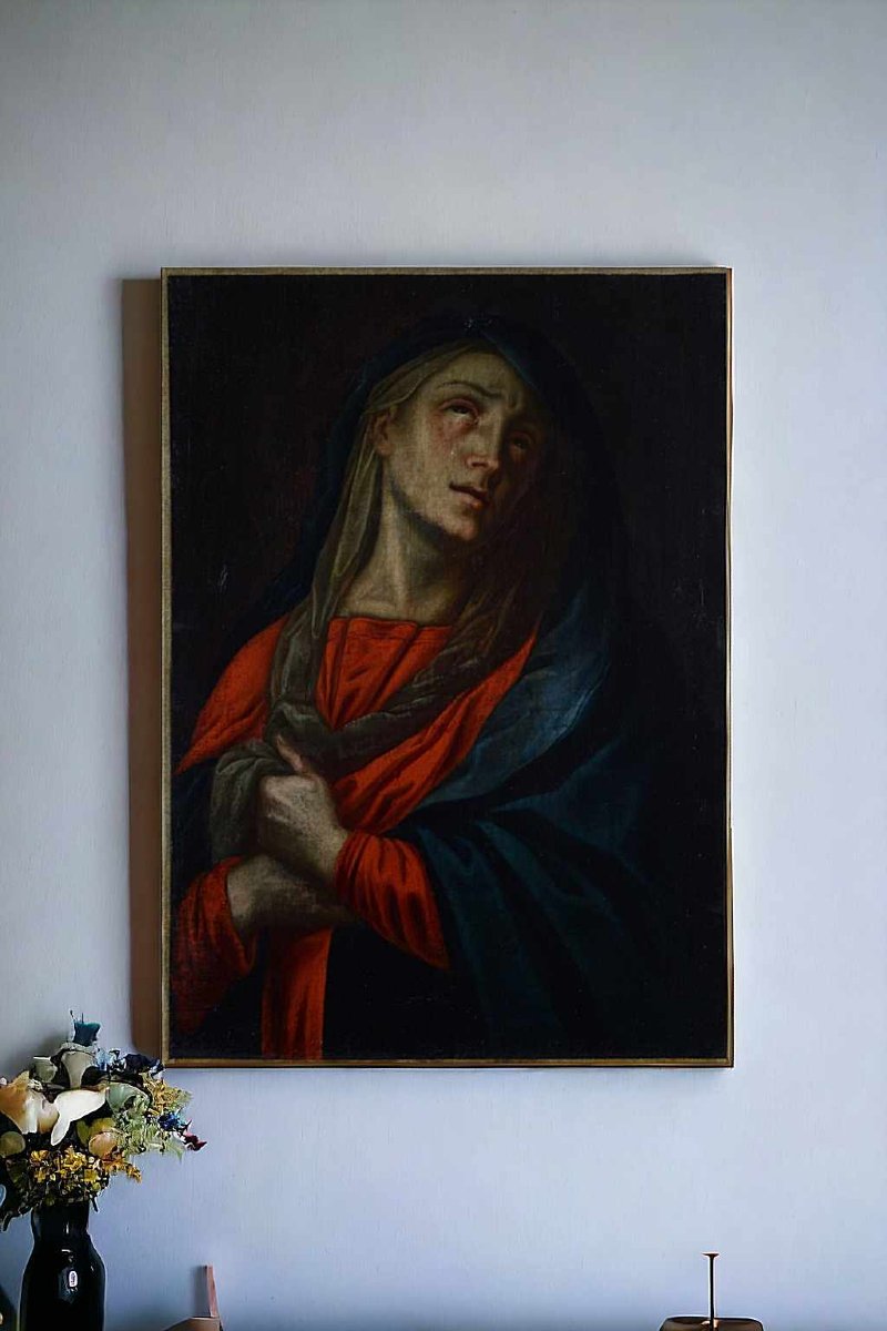  Mater Dolorosa - Oil On Canvas - Italian School, 18th Century -photo-2
