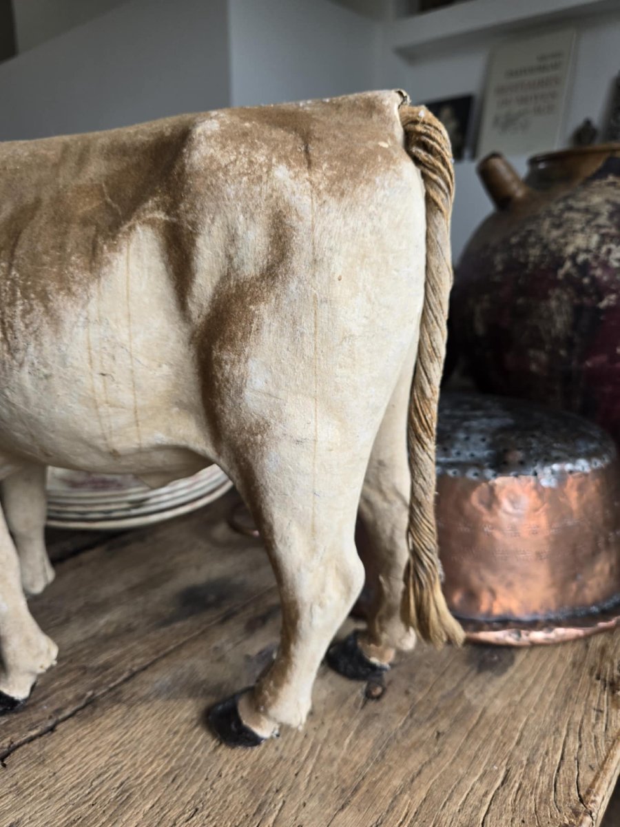 Antique Toy - Papier Mache Ox -photo-5