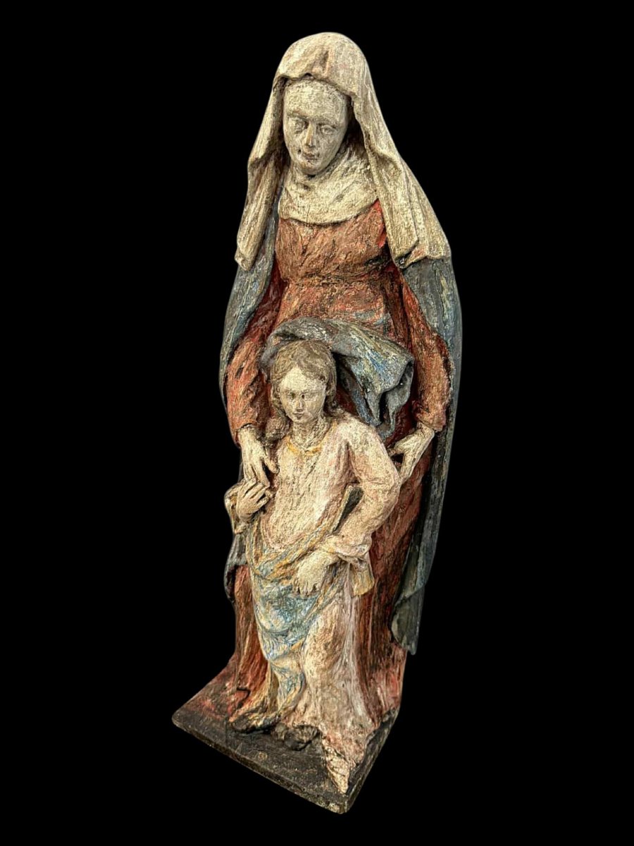 Saint Anne And The Virgin - Germany - 17th Century-photo-4