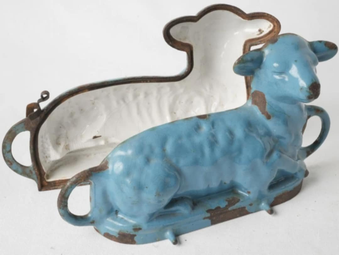 Moule à Gateaux de paques - Fonte émaillée -XIXème-photo-2