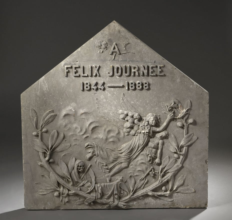 Carved Stone Stele - 19th Century 