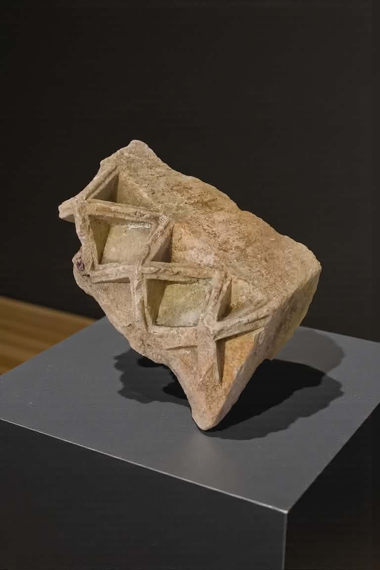 Element Of A Sculpted Stone Frieze - Charente - 12th Century 