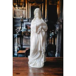  Mary Magdalene - Alabaster Sculpture - 19th Century