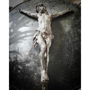 Importat Christ On The Cross - Cast Iron - Signed Od Falchi 