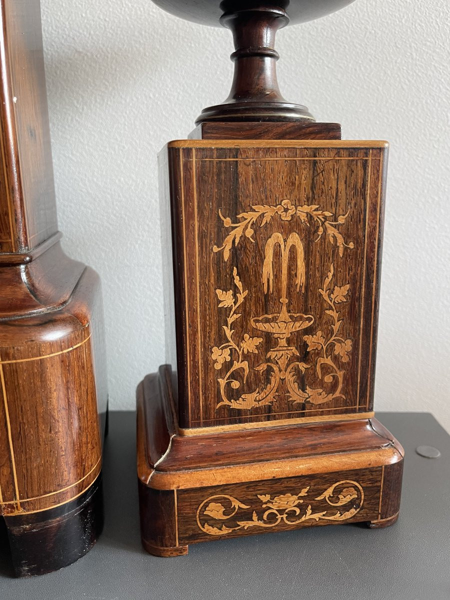 Clock And Its Marquetry Fittings From The Charles X Period-photo-1