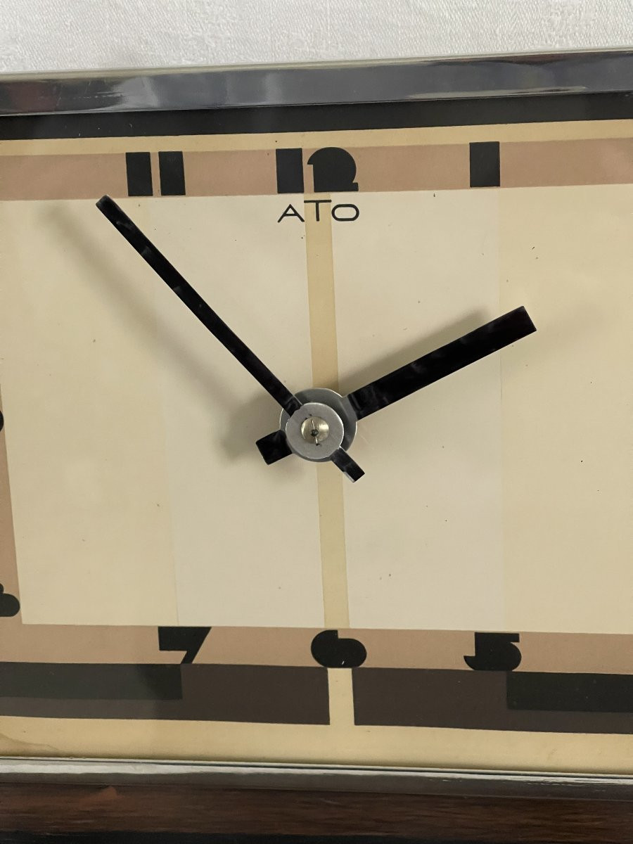 Rare pendule ATO éléctrique Art Déco modertniste-photo-2