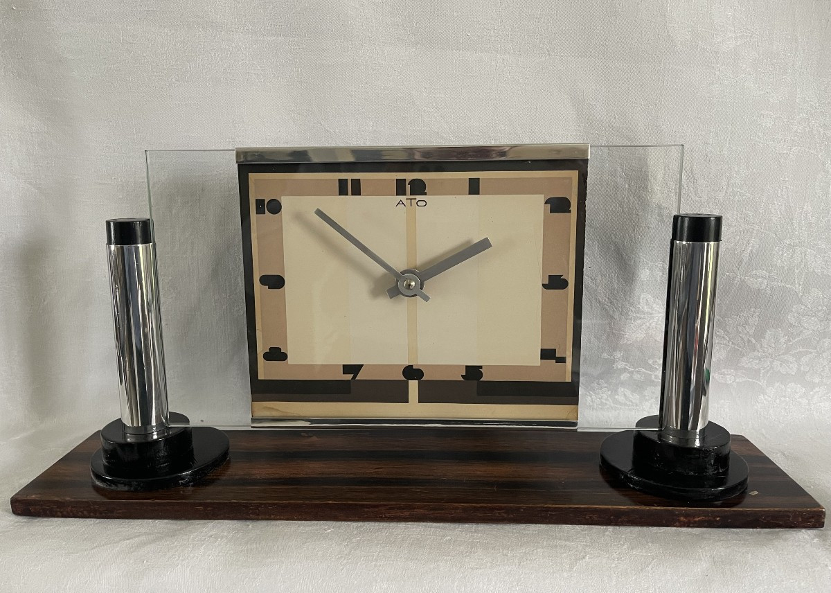 Rare pendule ATO éléctrique Art Déco modertniste