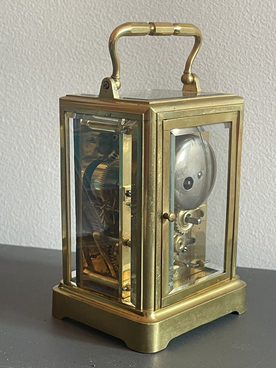 Travel Clock Circa 1840 With "one-piece Case" Alarm-photo-3