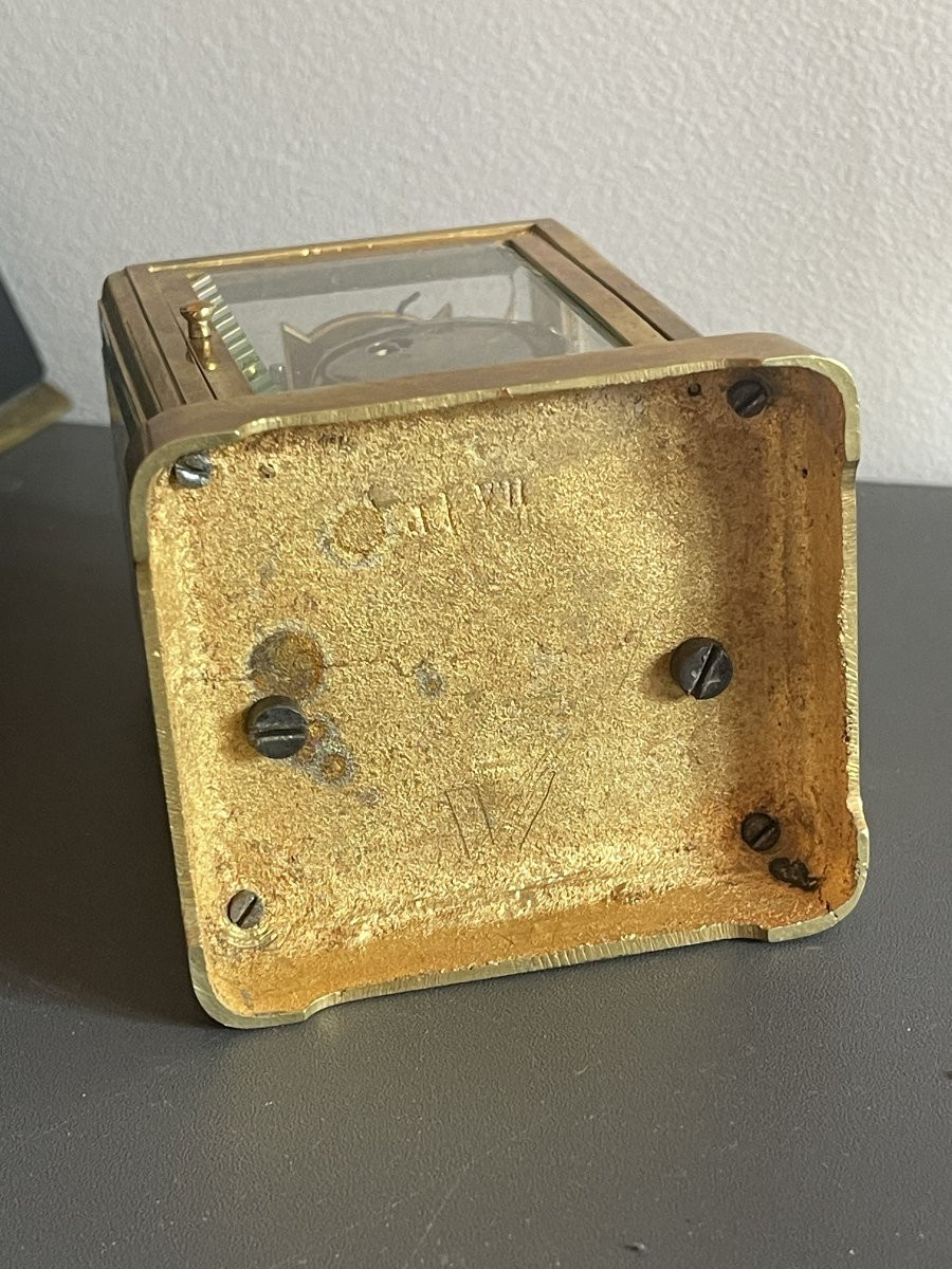 Travel Clock Circa 1840 With "one-piece Case" Alarm-photo-1