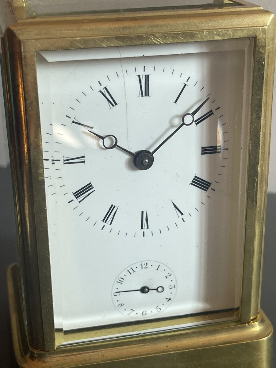 Travel Clock Circa 1840 With "one-piece Case" Alarm-photo-2