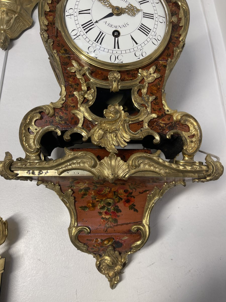 Louis XV Alcove Cartel In Martin Varnish - Feulliet In Beauvais - Jollain Cabinetmaker-photo-6