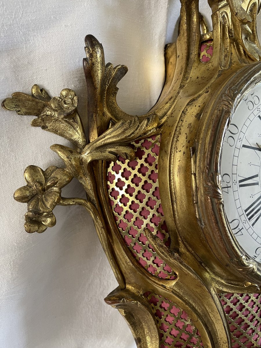 Cartel en bronze doré style Louis XV  -photo-2