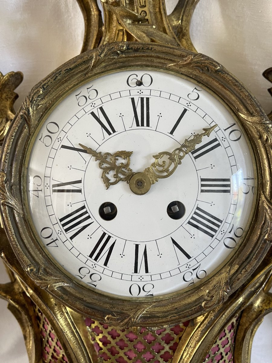 Cartel en bronze doré style Louis XV  -photo-2