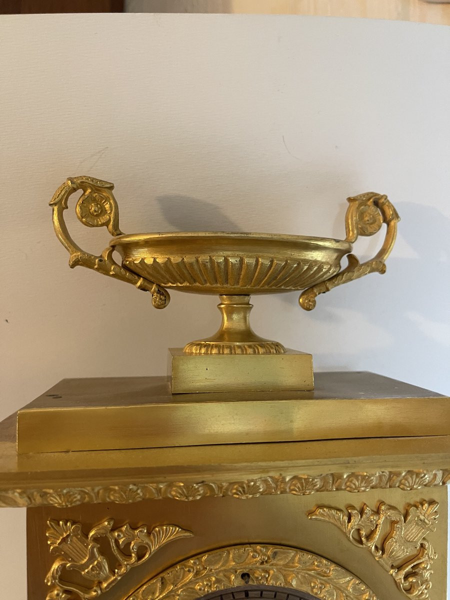 Restoration Gilt Bronze Clock -photo-3