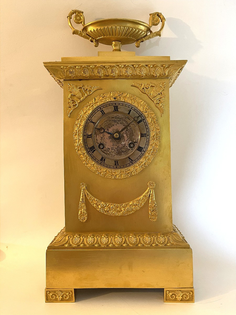 Restoration Gilt Bronze Clock 
