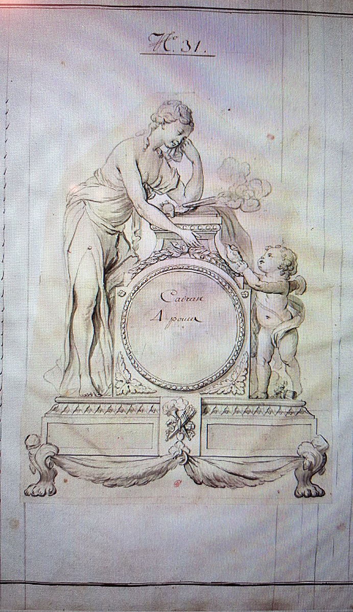 Louis XVI Style Clock "cupid And Psyche" Model By Vion-photo-4