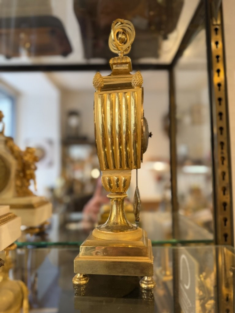 Gilt Bronze Shield-shaped Clock - Empire Period -photo-4