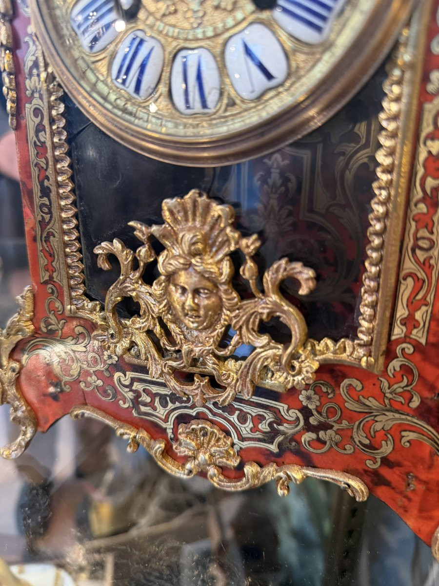 Petit cartel marqueterie Boulle style Louis XIV -photo-3