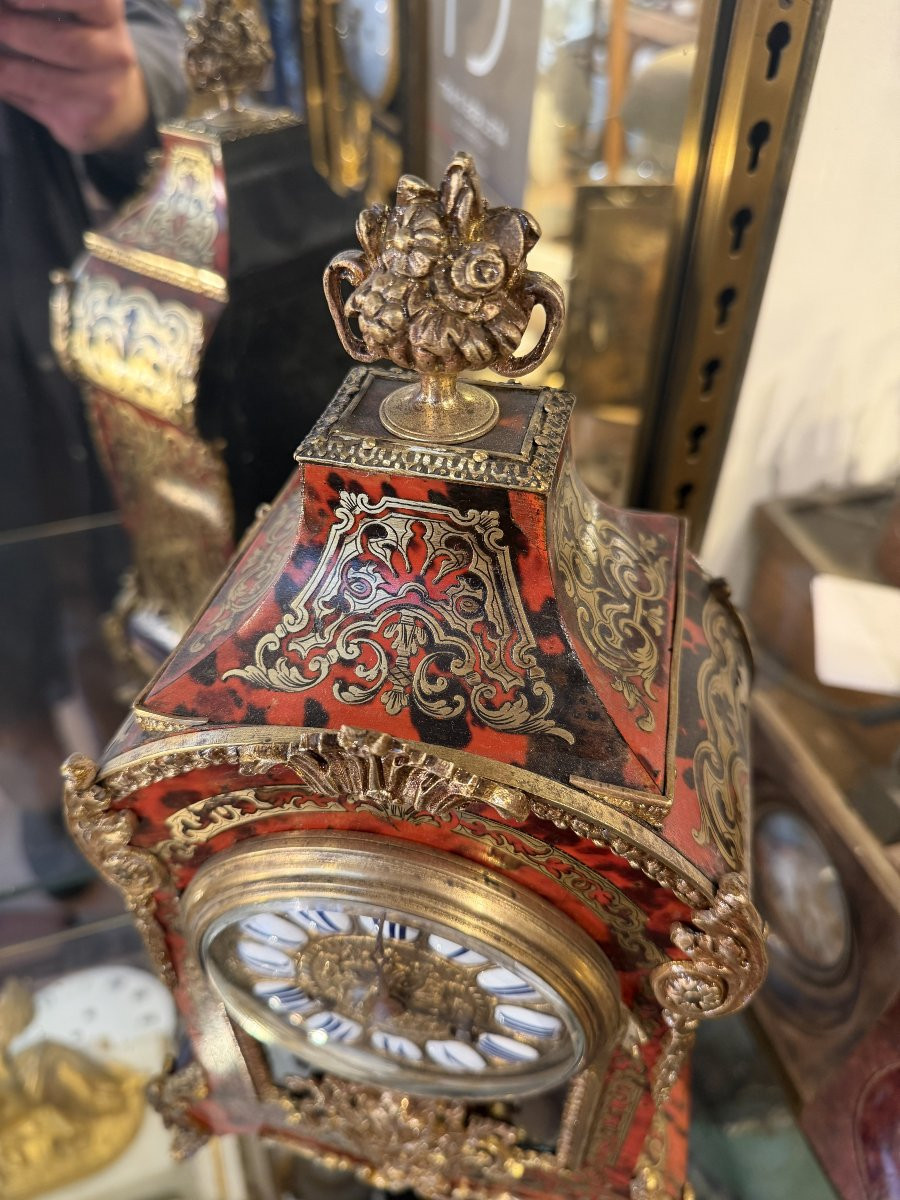 Petit cartel marqueterie Boulle style Louis XIV -photo-1