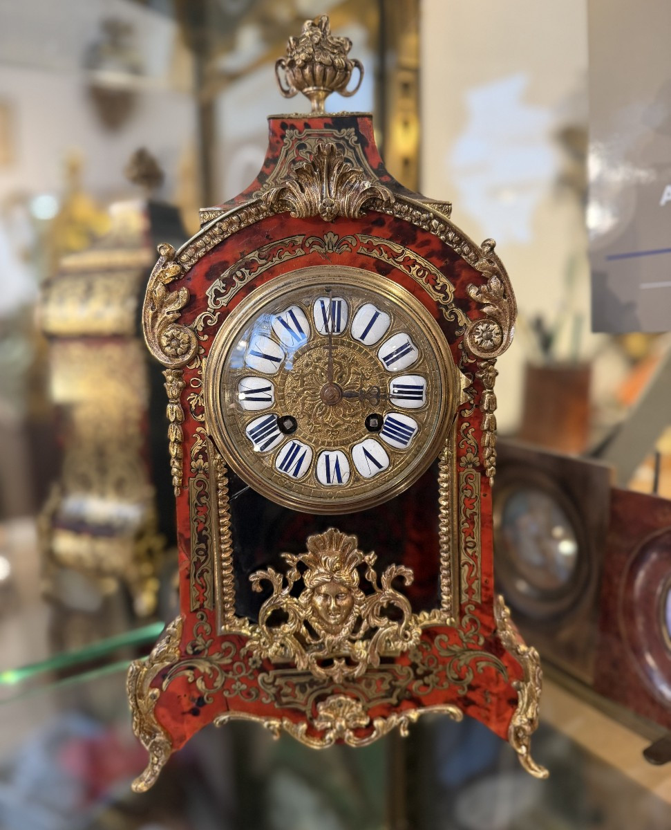 Petit cartel marqueterie Boulle style Louis XIV 